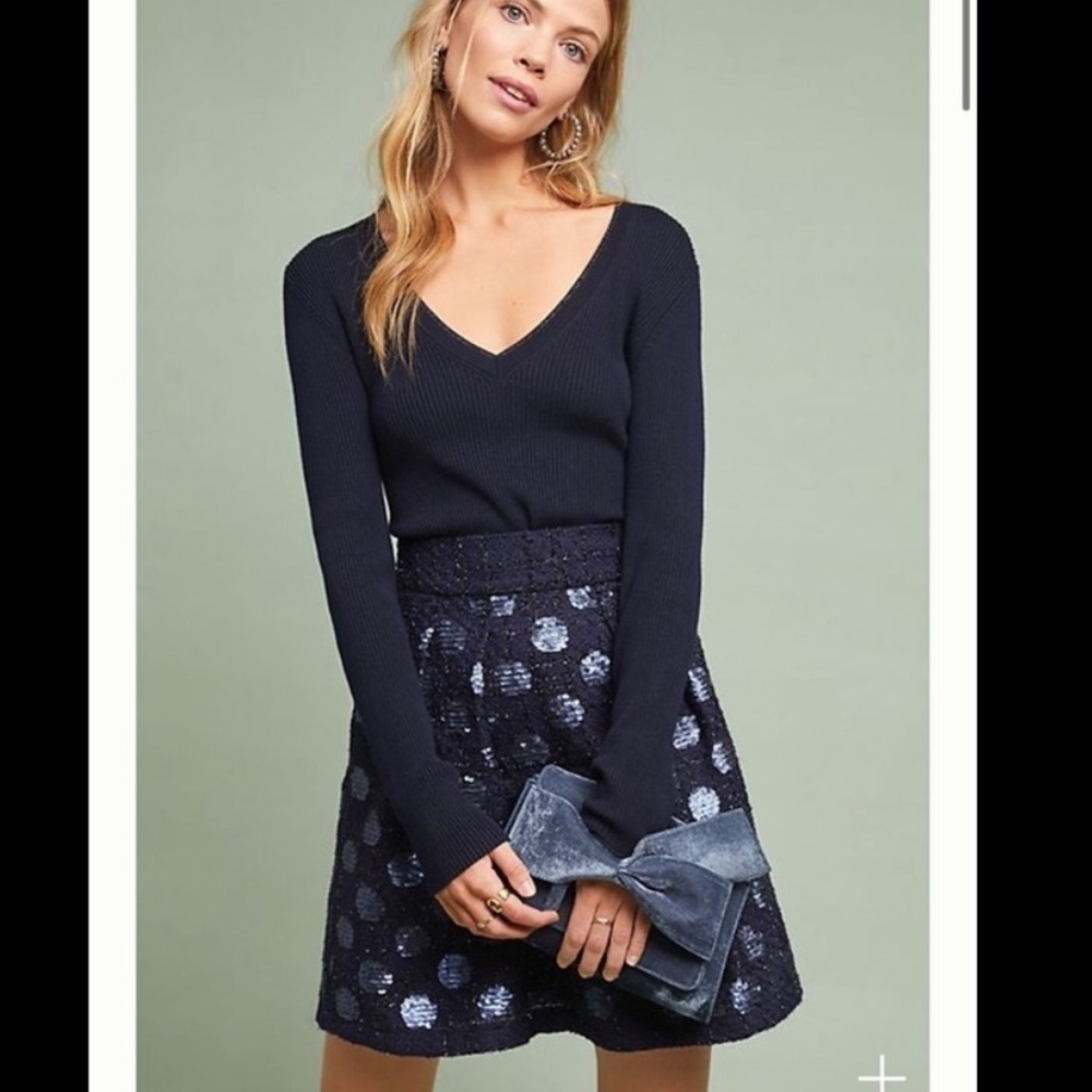 Anthropologie Eva Franco size 2 sequin skirt NWT